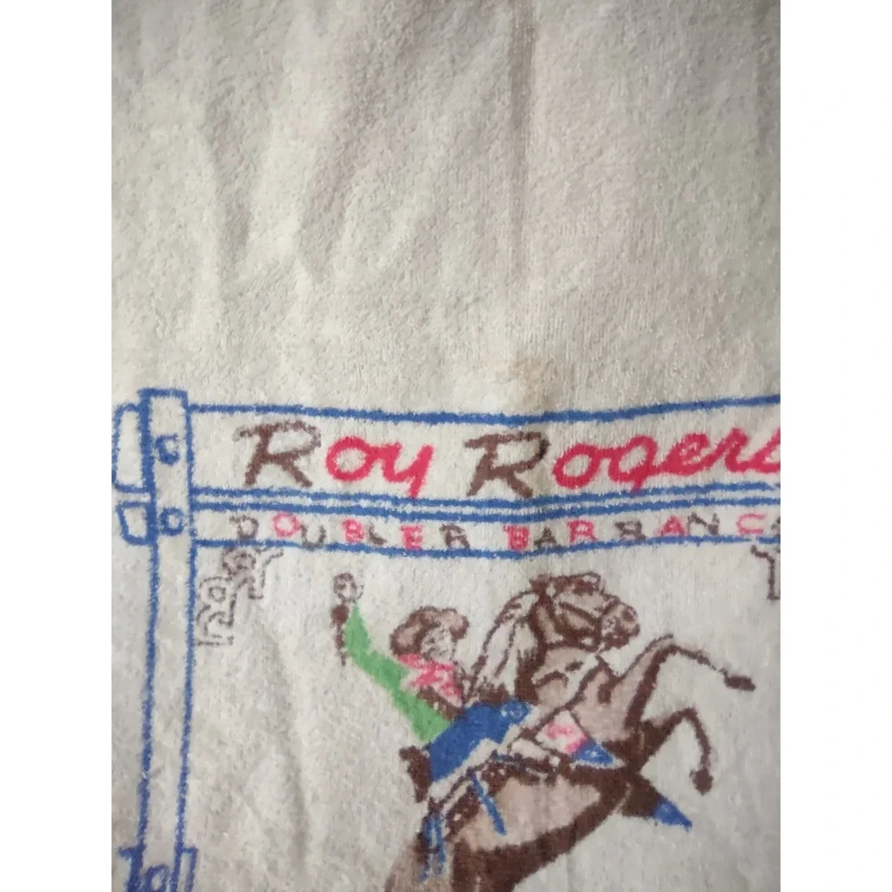 Vintage Roy Rogers Double R‎ Bar Ranch King of the Cowboys Cannon Towel Rare